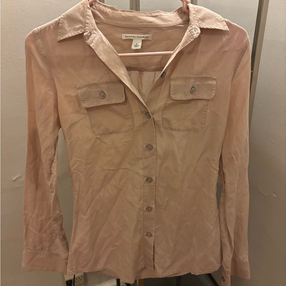 Banana Republic Light Brown Blouse